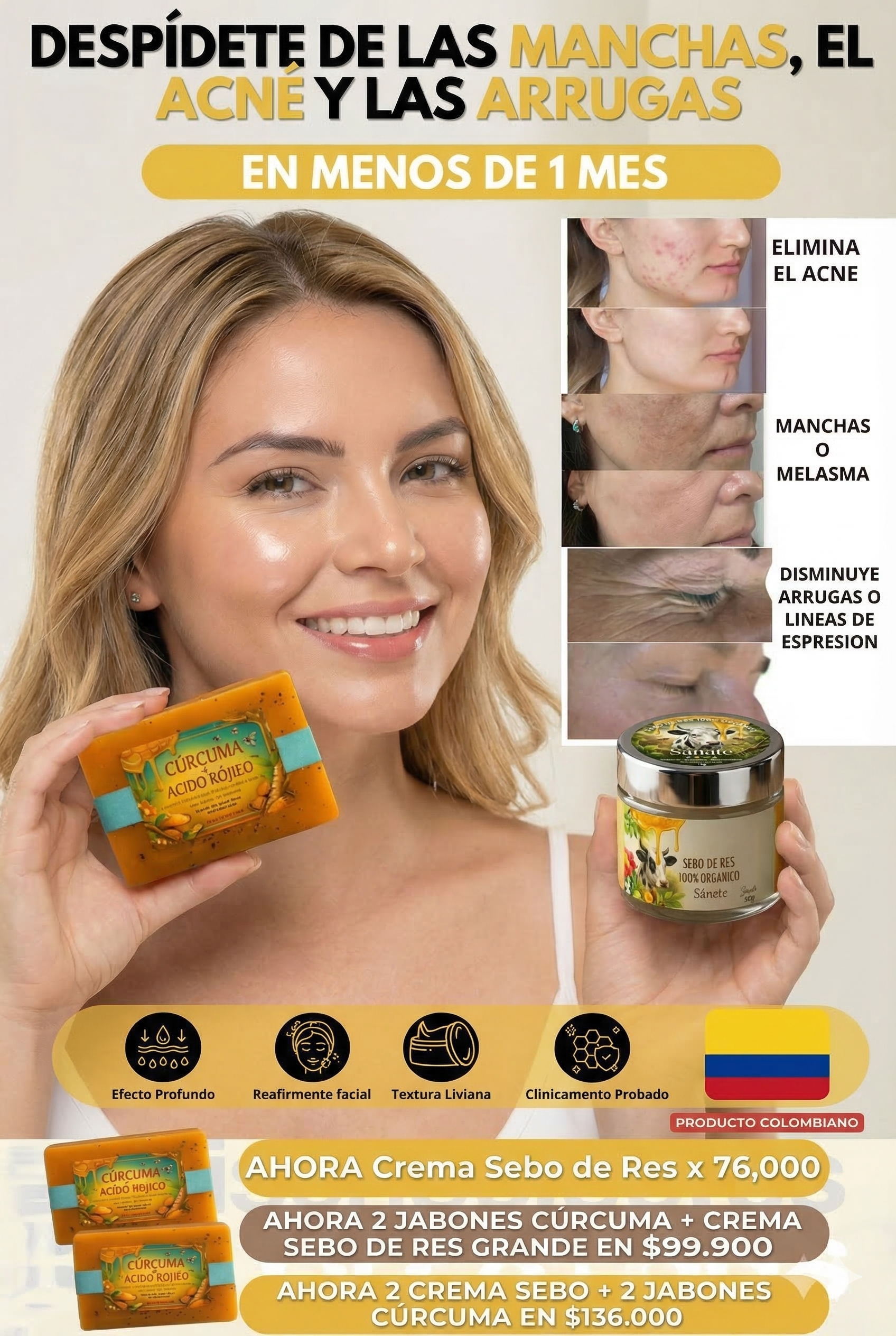 Sebo de Res Original SÁNATE 100g