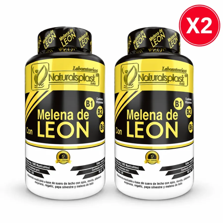 MELENA DE LEÓN X100 · CONCENTRACIÓN Y CLARIDAD MENTAL · FRASCO XL